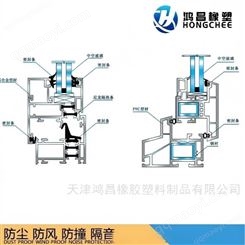 O型塑鋼保暖防撞門窗密封條